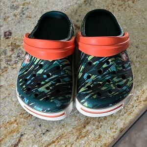 Kids Crocs with Orange Strap